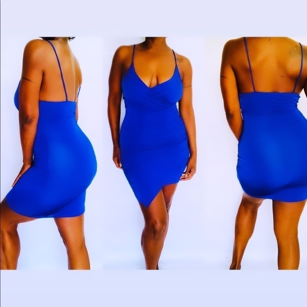 BLUE BODYCON DRESS
